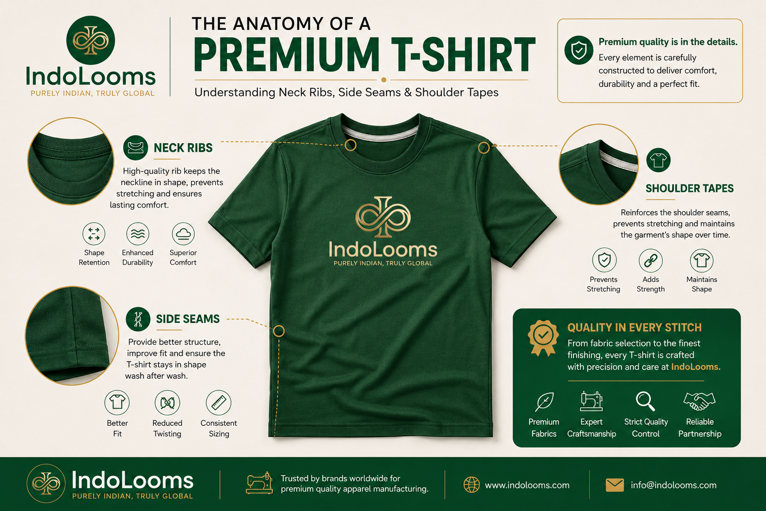 The Anatomy of a Premium T-Shirt: Understanding Neck Ribs, Side Seams, and Shoulder Tapes
